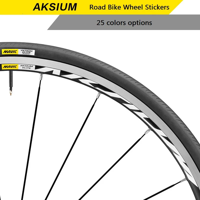 MAVIC COSMIC CARBONE SL OR SLR REPLACEMENT RIM DECAL SET REFLECTIVE WHITE