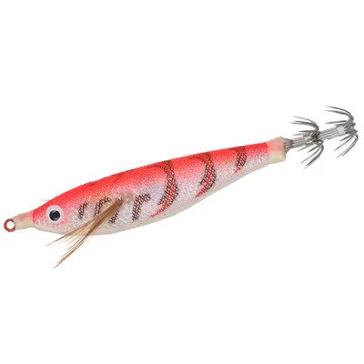 

1Pcs Fishing Lure 10cm/10g Squid Hook With Crane Swivel Wobblers Jigs 3D Eyes Octopus Cuttlefish Wood Shrimp Hard Baits