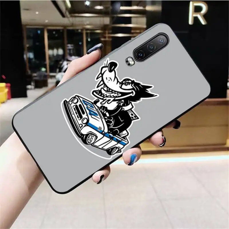 Мягкий чехол для телефона HUAGETOP JDM Drift Car Cat на заказ Huawei P40 P30 P20 lite Pro Mate 30 20 P Smart 2019