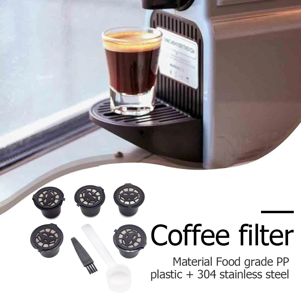Coffee Cup Filter Machine Refillable Holder Pods Strainer for Nespresso