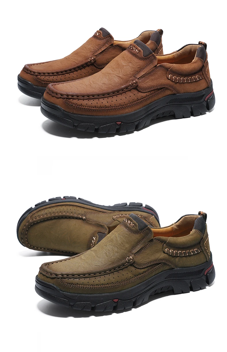 Золотой саплинг Ретро Уличная обувь для мужчин из натуральной кожи мягкие резиновые тактические ботинки классические дышащие мужские кроссовки для пеших прогулок
