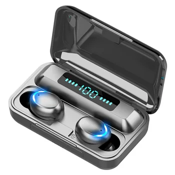 

TWS Stereo Wireless Earbuds With Charging Box Bluetooth 5.0 In Ear Digital Display Auto On Outdoor Sports Deep Bass Handsfree
