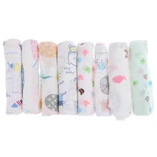 1PC Baby Cartoon Towels Baby Boy Girl Handkerchief Bathing Feeding Face Washcloth Wipe Cloth