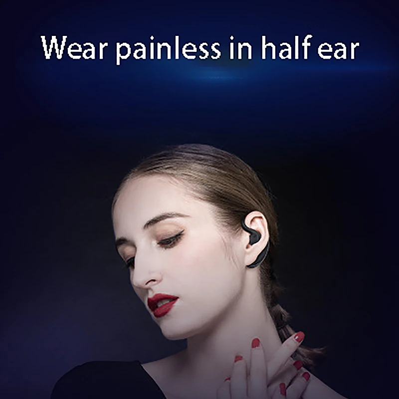 Wireless Bluetooth Headset TWS Hanging Ear 5 0 Mini Business Sports Headset