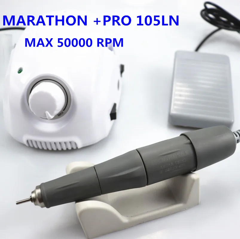 Новинка STRONG MARATHON champion-3 Strong 210 PRO 105LN ручка 50000 об/мин Электрическая дрель для ногтей