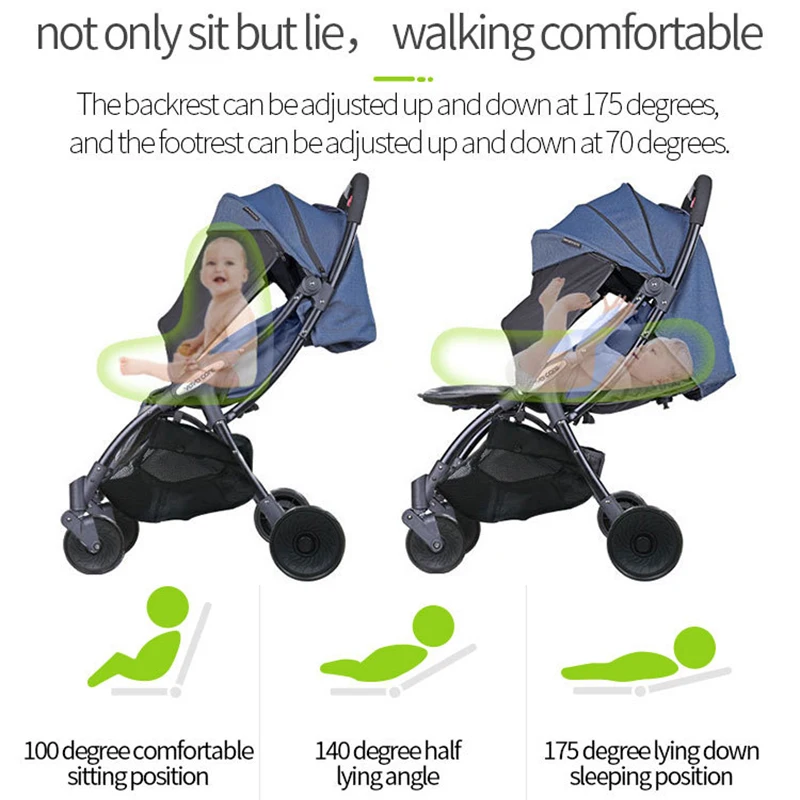  Yoya care baby stroller light portable umbrella can sit lie can board baby baby stroller factory di