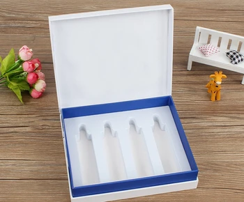 

Custom Book Shape Fold Packaging cosmetic gift box with mirror glass led with makeup box ---DH11640