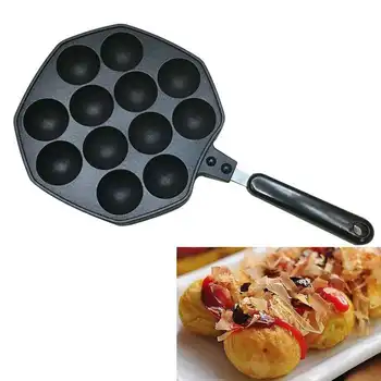 

12-hole Metal Non-stick Cake Mold Dumpling Pan Japanese Specialty Snack Tool Accessories