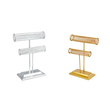 

Metal Storage Rack Ins Modern Jewelry Ring Necklace Earring Display Rack Holder Desk Decor