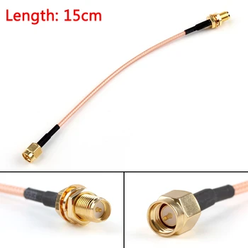 

Artudatech 5PCS 15cm/50cm RG316 Cable SMA Male Plug To RP.SMA Female Plug Bulkhead Pigtail Connector Parts