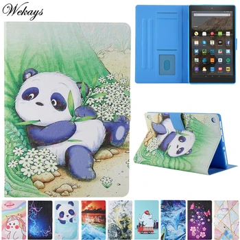 

Coque Case For Amazon HD8 HD 8 Cartoon Leather Smart Fundas Cover For Amazon Kindle Fire HD8 HD 8 2018 2017 2016 8.0 Cover Cases