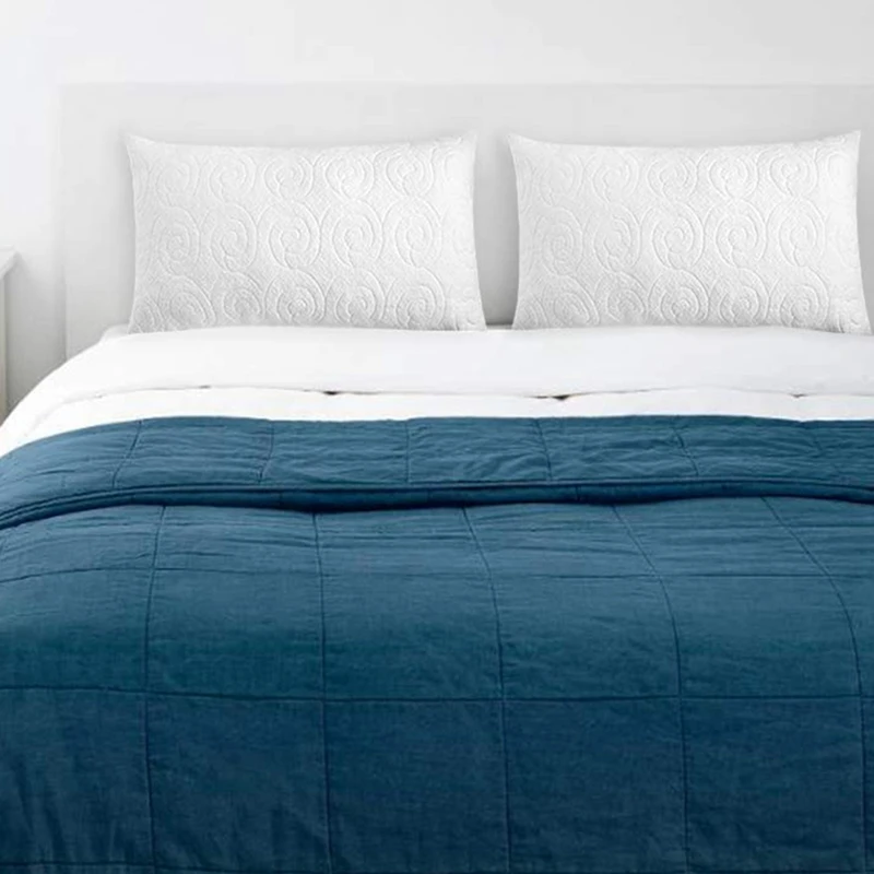 

20X30 Inches Shredded Memory Foam Pillow, Adjustable Hypoallergenic Infused Fill Bed Down Pillows, Removable Bamboo Derived Rayo