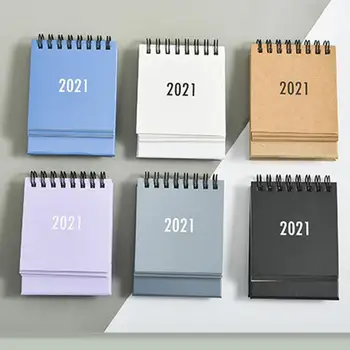 

2020-2021 Desk Calendar Desktop Standing Flip Monthly Calender Mini Portable 2021 Year Calender for Organizing and Planning