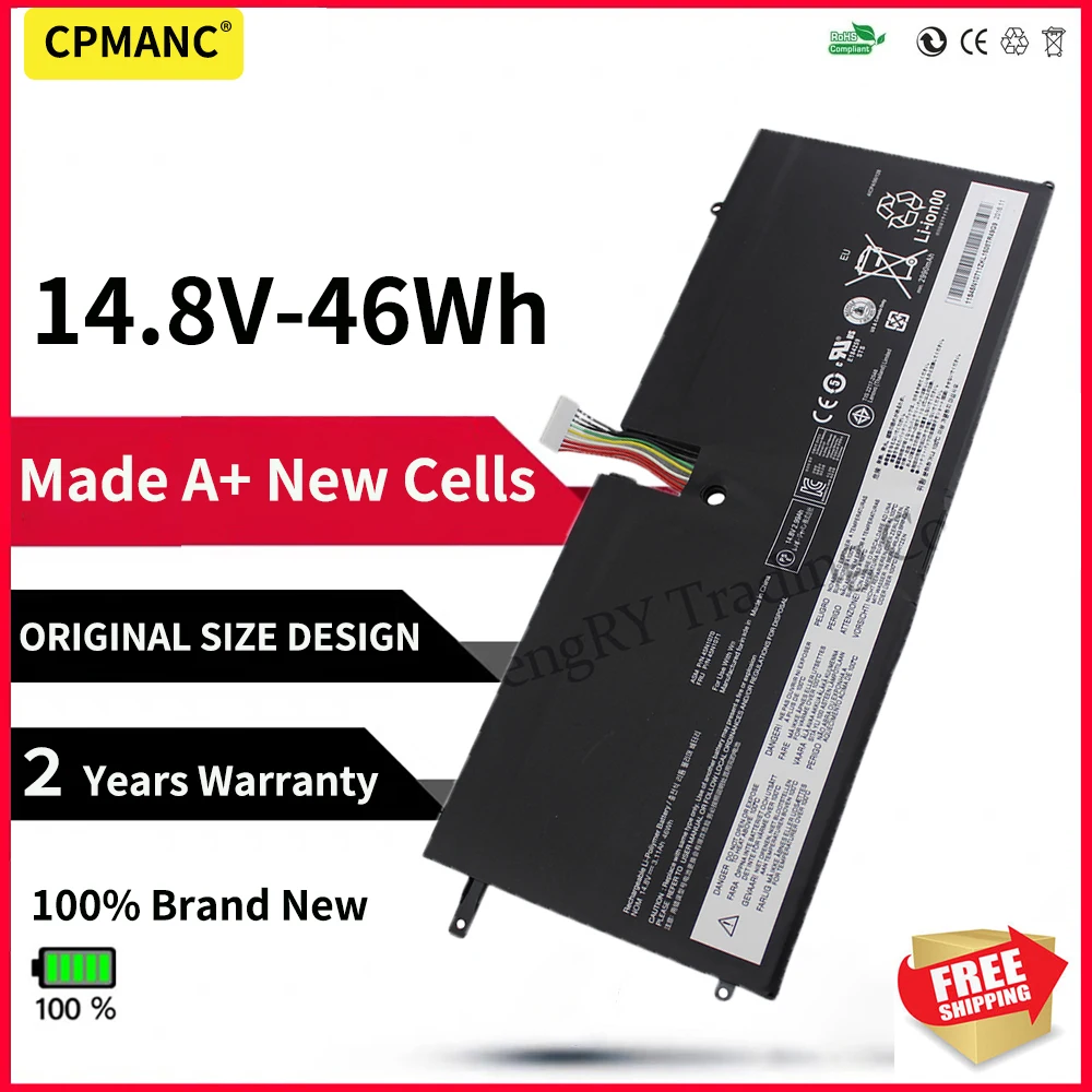 Аккумулятор CPMANC 45N1070 45N1071 для ноутбука Lenovo ThinkPad X1 Carbon Series 3444 3448 3460 Tablet 14 8 V 3.18Ah 47WH |