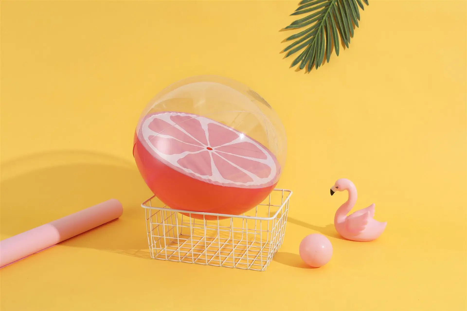 INS Online Celebrity qiu zhong qiu Inflatable Unicorn Flamingo Beach Ball Watermelon Orange Toy Ball