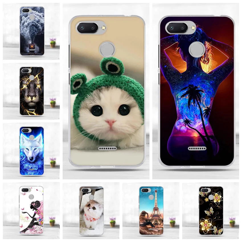 Чехол для Xiaomi Redmi 6 силиконовый чехол с котом для Coque Redmi6 Xiaomi Redmi 6 Чехол для телефона для Xiami Redmi 6 чехол s Capa бампер