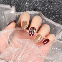 Поддельные ногти патч разборка луна и звезды длительный японский стиль Маникюр готовой Продукт чехол для ногтей съемный Di