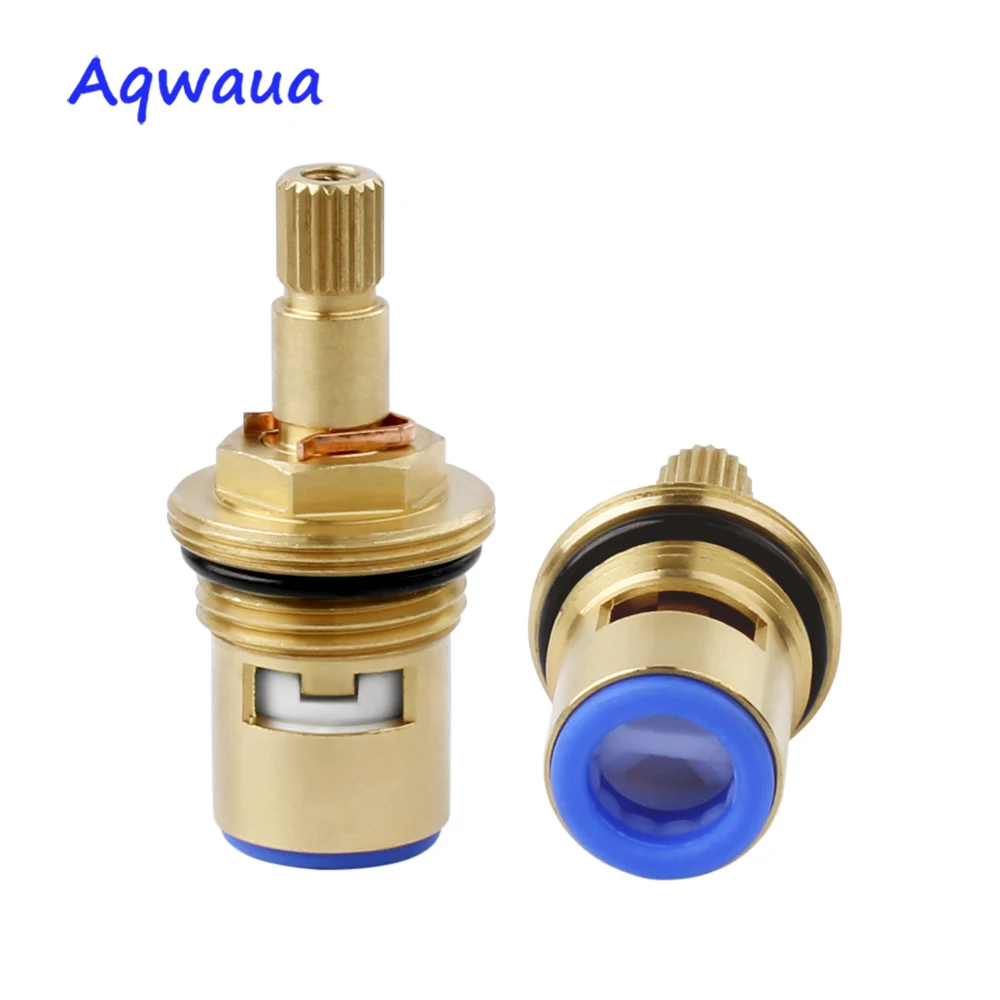Ceramic disc faucet cartridge spout brass replacement part for water mixer tap inner valve core