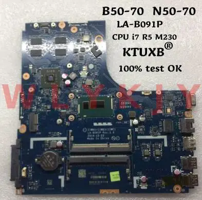 KTUXB Lenovo B50-70 N50-70 LA-B091P Материнская плата ноутбука процессор i7 4510/4500 R5 M230 2G DDR3 100%