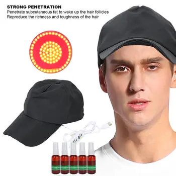 

Professional Hair Growth Hat Oil Control Adjustable Hair Loss Treatment Therapy Machine Anti Hair Loss Set With Growth Solution