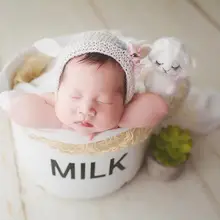 Молочная чашка для новорожденного ребенка Фотография реквизит милый новорожденный чаша ребенок душ подарок,# P2901