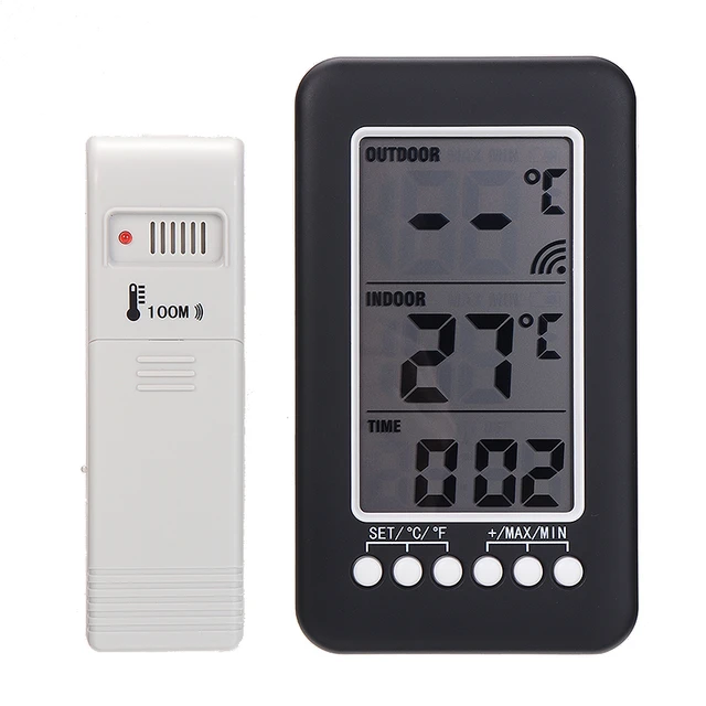 LCD Digital Thermometer for Indoor Use Mini Room Thermometer  Thermo-Hygrometer Humidity Meter for Living Room Black - AliExpress