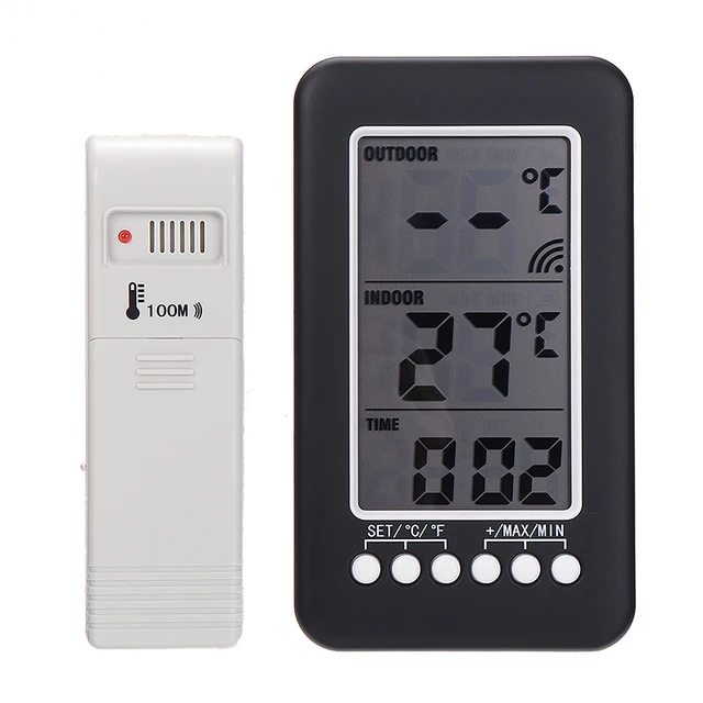 Outdoor Temperature Thermometer Wireless  Wireless Outdoor Thermometer  Sensor - Household Thermometers - Aliexpress