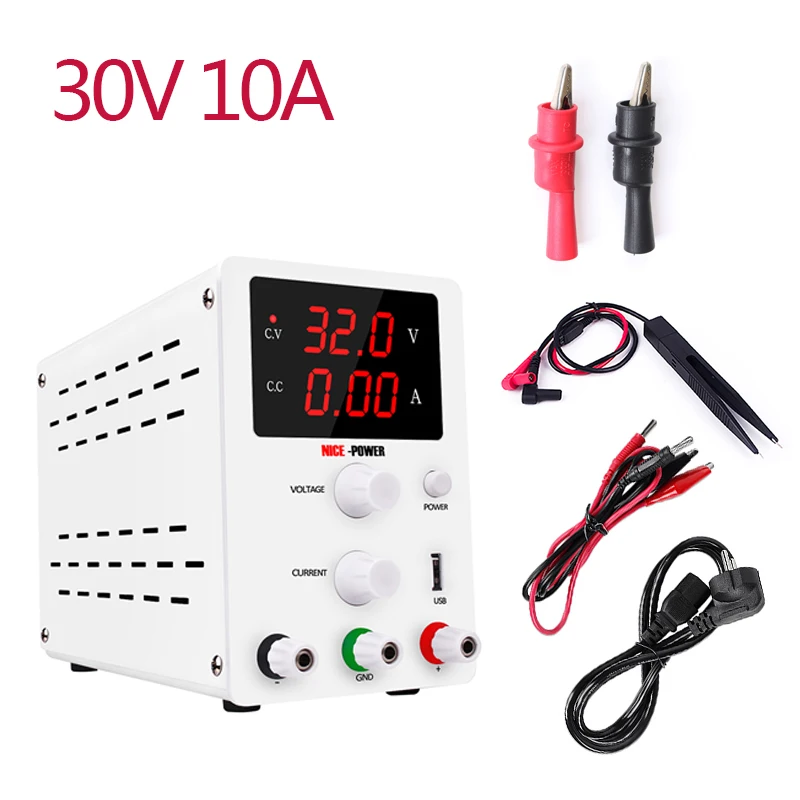 R-SPS3010W Лабораторный источник питания 30 в 10 А регулятор тока переключатель питания регулируемый регулятор напряжения скамья источник цифровой - Цвет: R-SPS3010W