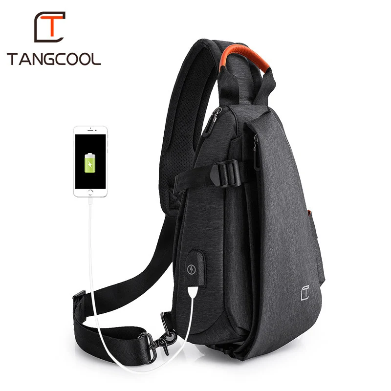 small volcanic black Tangcool, фирменный дизайн, модные мужские сумки-мессенджеры для отдыха, женские сумки через плечо, спортивные сумки на плечо - Цвет: small volcanic black