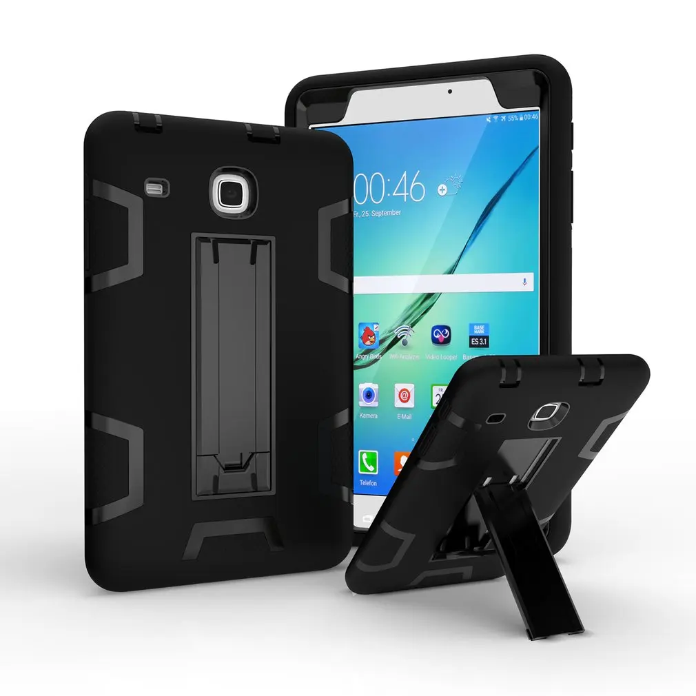 

Fashion Contrast Tablet Case With Bracket Drop Protection Anti-fall Scratchproof Cover For Tab E 8.0/T377/T375