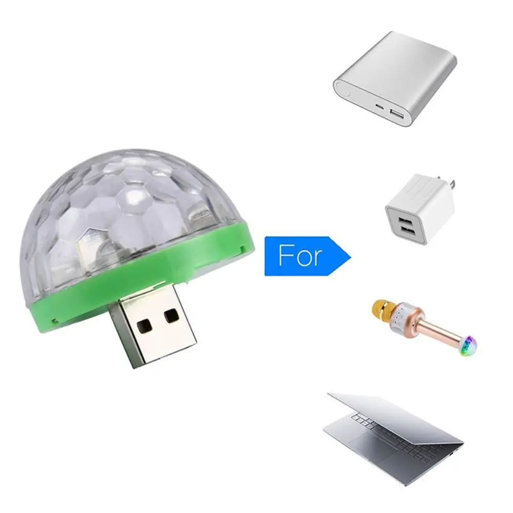 Маленькая перезаряжаемая через USB Волшебная шариковая лампа с голосовым