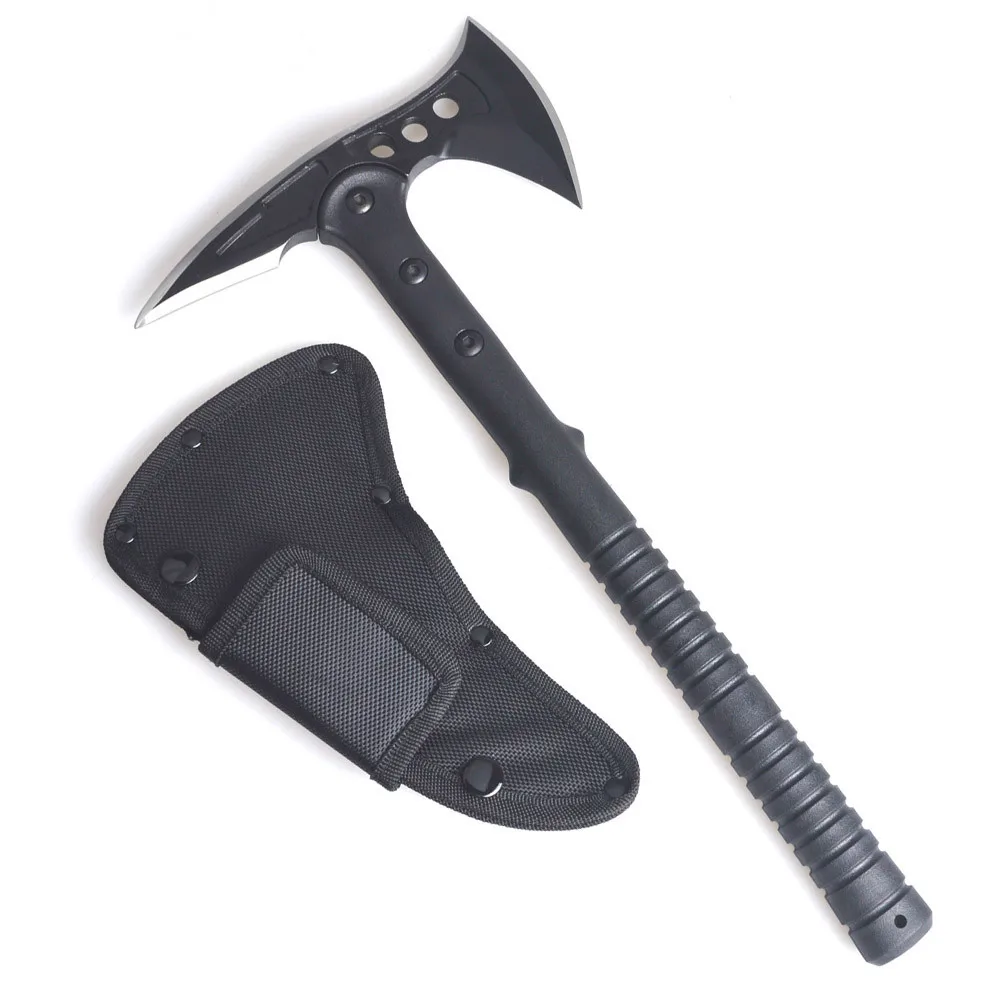 

Stainless Steel Tactical Axe Tomahawk Army Outdoor Hunting Axes Camping Survival Tool Fire Hatchet with Nylon Sheath