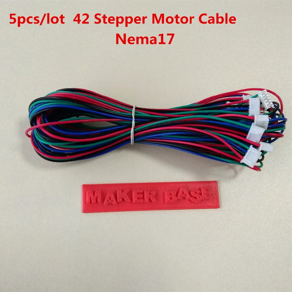nema17 stepper motor cable assembly RepRap motor wiring 4pin to 6pin cable 42 motor wire XH2.54 conn