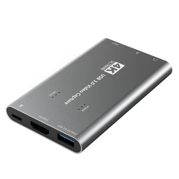 

4K Video Capture Card USB 3.0 HDMI to USB Game Capture Card for Live Broadcasts Video Recording and More