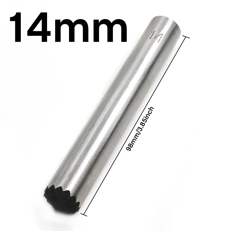 14mm Сверло для цветения, металлический винт, инструмент для установки, кожаное ремесло, сделай сам, кожа, пуансон, кнопка, форма, одежда и аксессуары, инструмент 9-35 мм - Цвет: 14mm