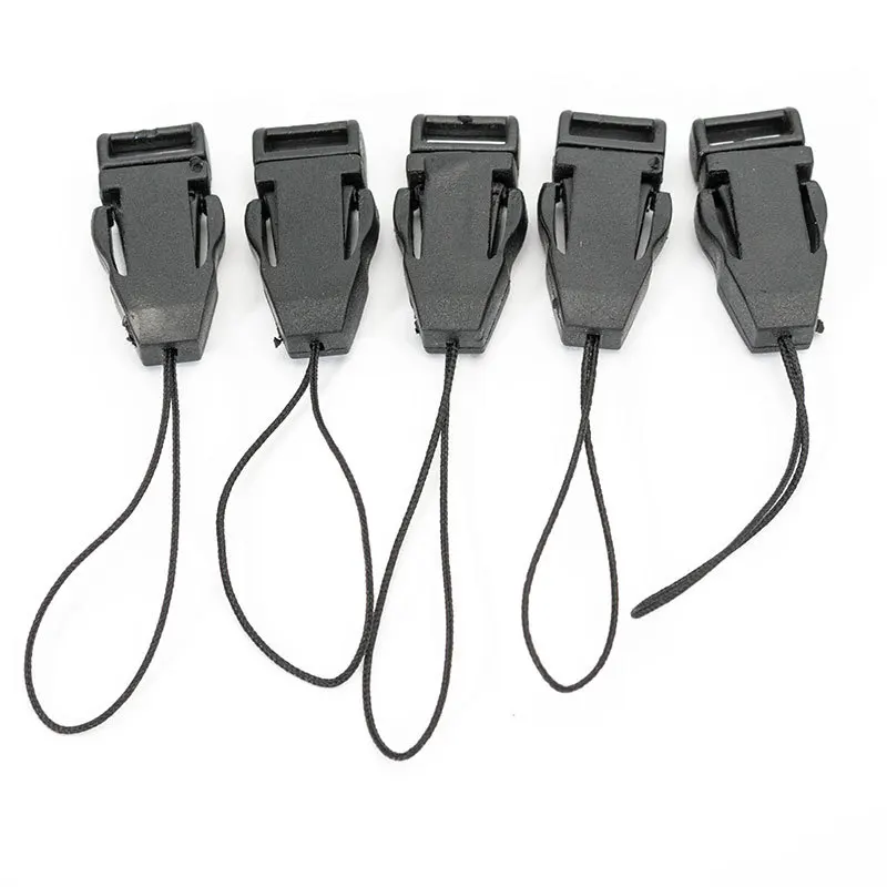 20-100Pcs Mini Black Plastic Buckle Lanyard Buckle Head DIY Hand-Woven Mobile Phone Chain Luggage Hardware Jewelry Accessories shoe lace buckles,lanyard connectors,plastic connectors,paracord accessories