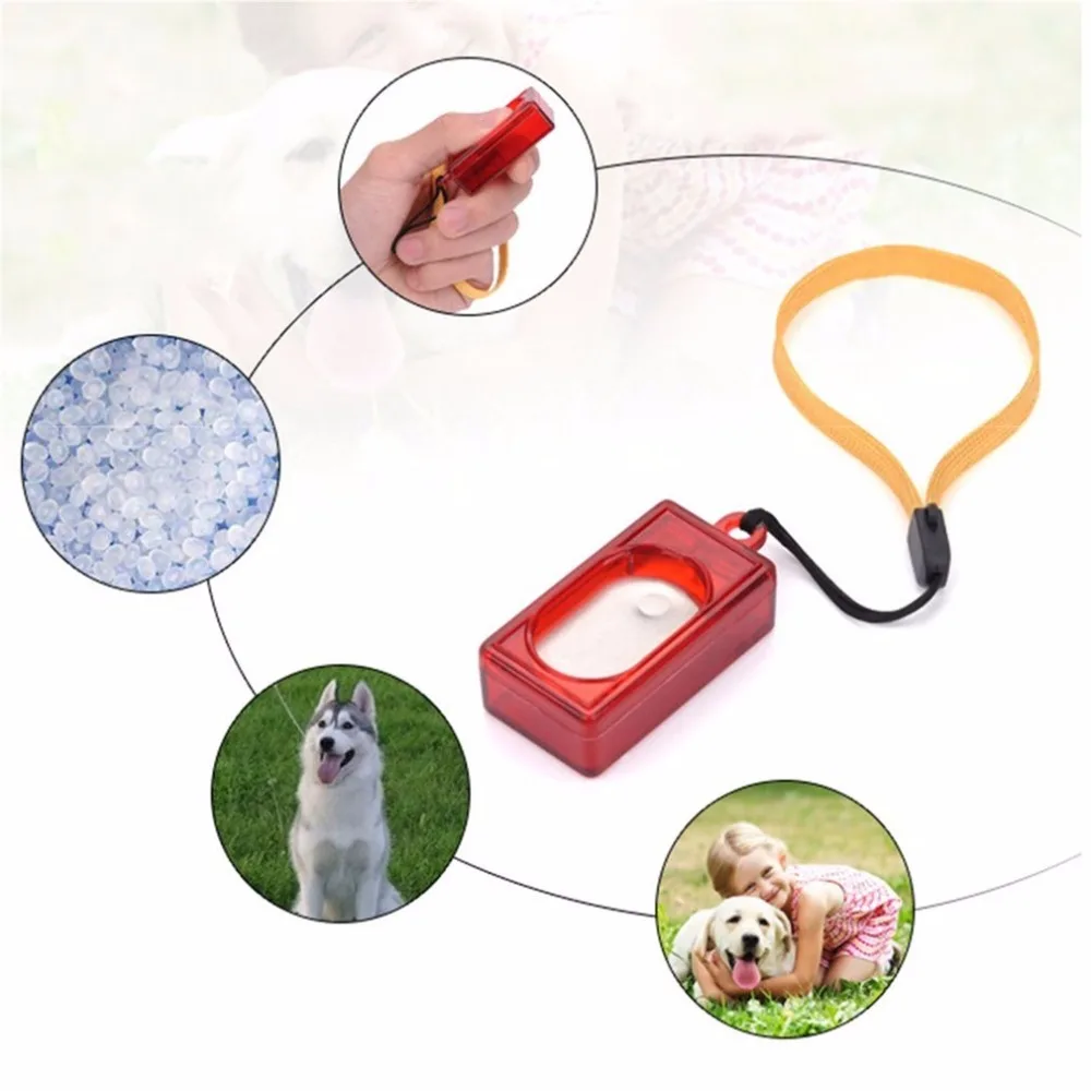 Ультразвуковой мини-тренажер для собак прямоугольной формы, пластмассовые принадлежности для домашних животных, ремешок на запястье