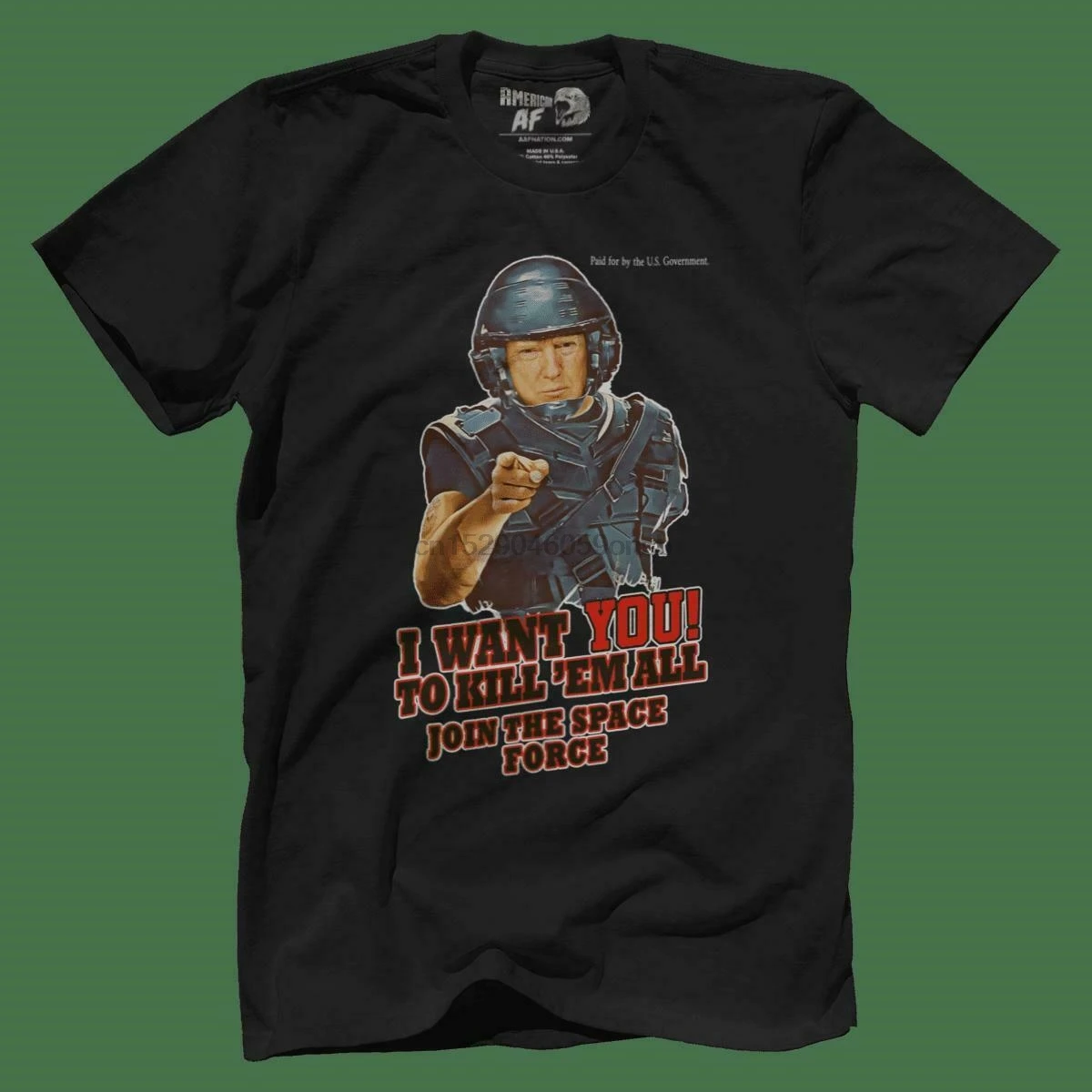 Черные футболки Trump Trooper футболка размер 100% хлопок тренд одежды 2019 | Мужская