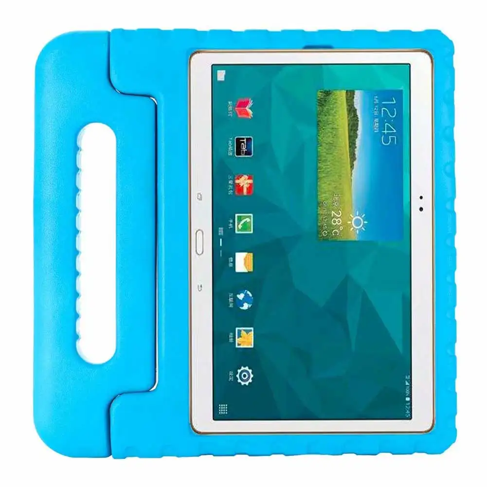 Детский противоударный безопасный Чехол для samsung Galaxy Tab S6 T860 T865, 10,5 дюймов, EVA чехол, детская ручка, чехол-подставка для Galaxy Tab S6 - Цвет: Blue