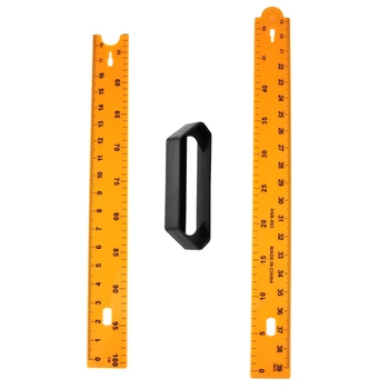 

1pc Plastic Measuring Ruler Practical Measuring Tool Math Teaching Ruler for Home