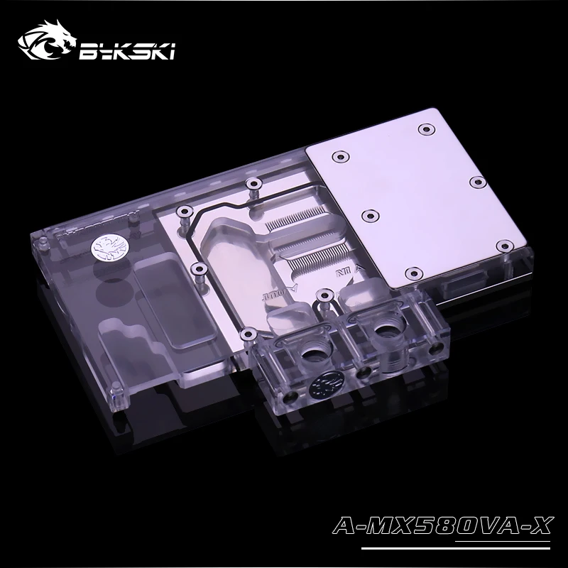 Bykski A-MX58OVA-X полный охват GPU водяной блок для MAXSUN RX580 кулер для видеокарты радиатор водяного охлаждения кулер