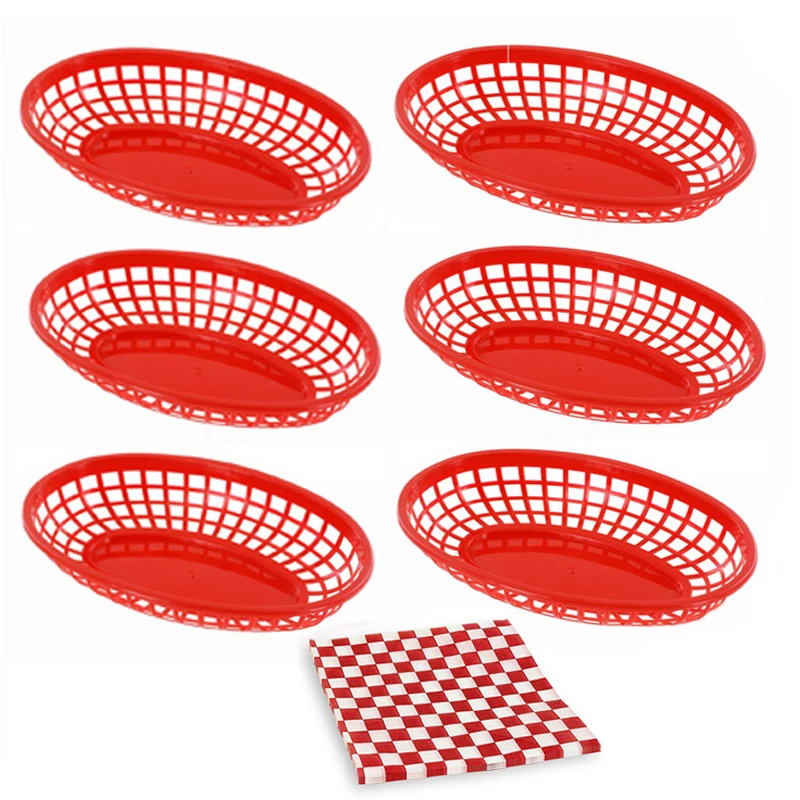 fast food basket wax paper set  (2)