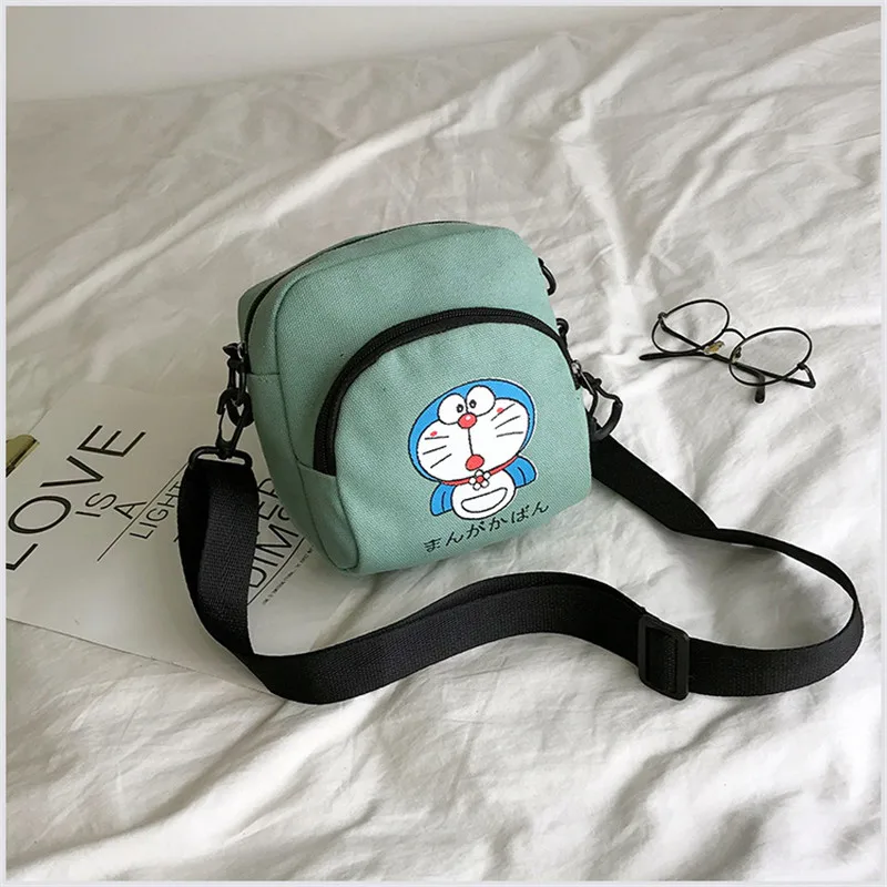 

Canvas bag female lightweight shoulder bag children small shoulder bag casual mummy bag