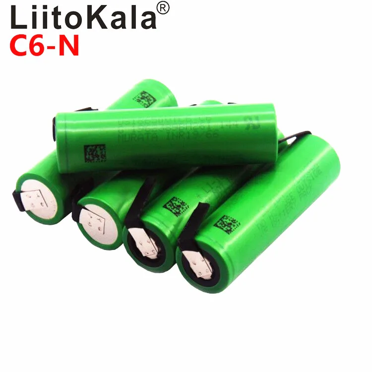 LiitoKala VTC6 3,7 в 3000 мАч 18650 литий-ионная батарея 30А разряда для US18650VTC6 высокоразрядные батареи+ DIY никелевые листы