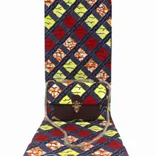 Модные Африканский воск и сумочек в тон, комплекты туфли-лодочки нового дизайна 3 шт./компл. Женская воск сумочка в комплекте 6 ярдов настоящий воск Анкара мягкий воск ткань