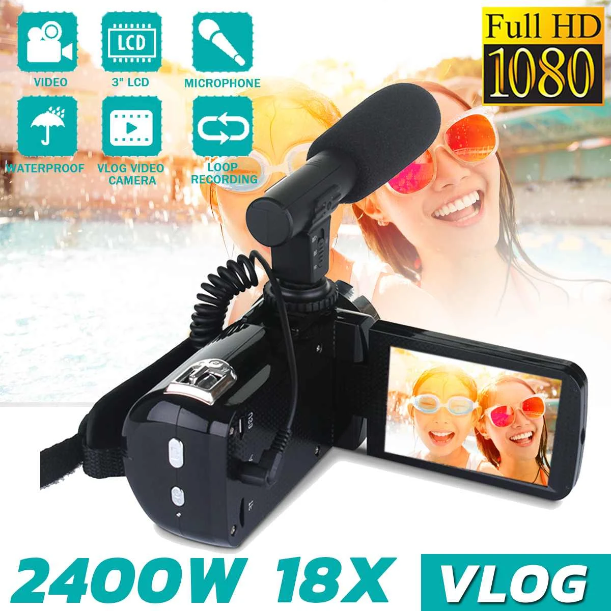 22 New Camcorder Video Camera For Youtube Vlog Filming 18x Digital Zoom Night Vision Camara Filmadora With Microphone Consumer Camcorders Aliexpress