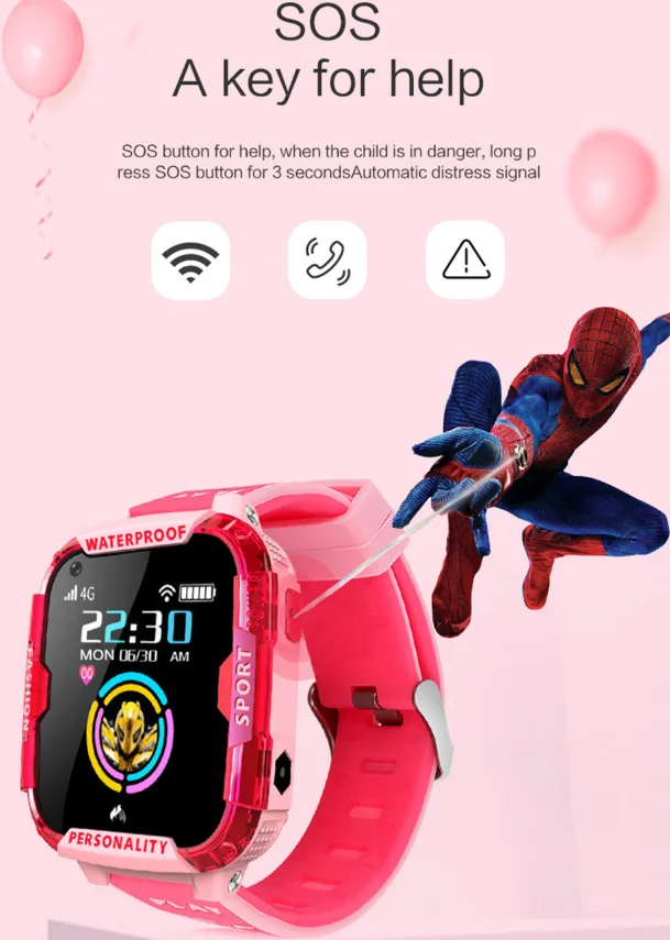 LIGE 4G Детские Смарт-часы gps позиционирование трекер Wi-Fi Подключение видео вызов SOS одна кнопка помощь Детские умные часы для мальчиков и девочек