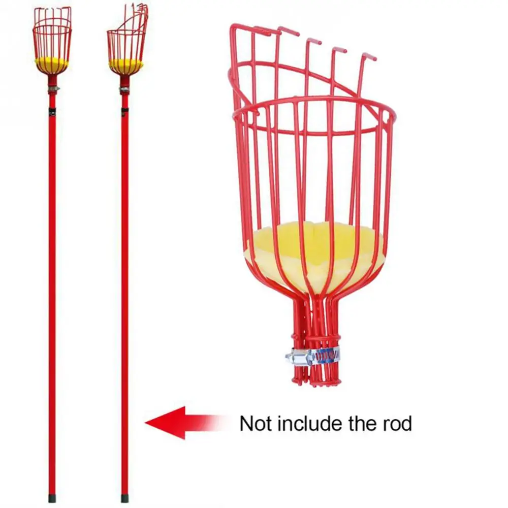 Aluminum Deep Basket Fruit Picker Head Convenient Fruit Picker Catcher Apple Peach Picking Garden Tools