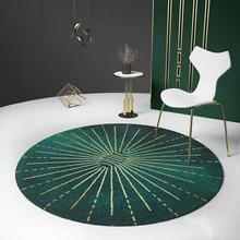 Ковер в скандинавском стиле, зеленый круглый ковер для художественной зоны, большой размер, современный ковер для украшения дома, журнальный столик
