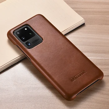 

Case For Samsung Galaxy S20 Ultra S10 S9 S8 Plus Note 8 9 Genuine Leather Wallet Book Luxury Flip Cover Handmade Folio Cases
